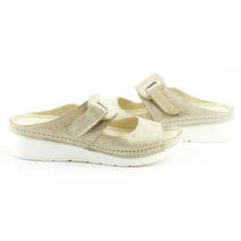 Dolce Pietro Clapete cu velcro 2211 bej argint 5