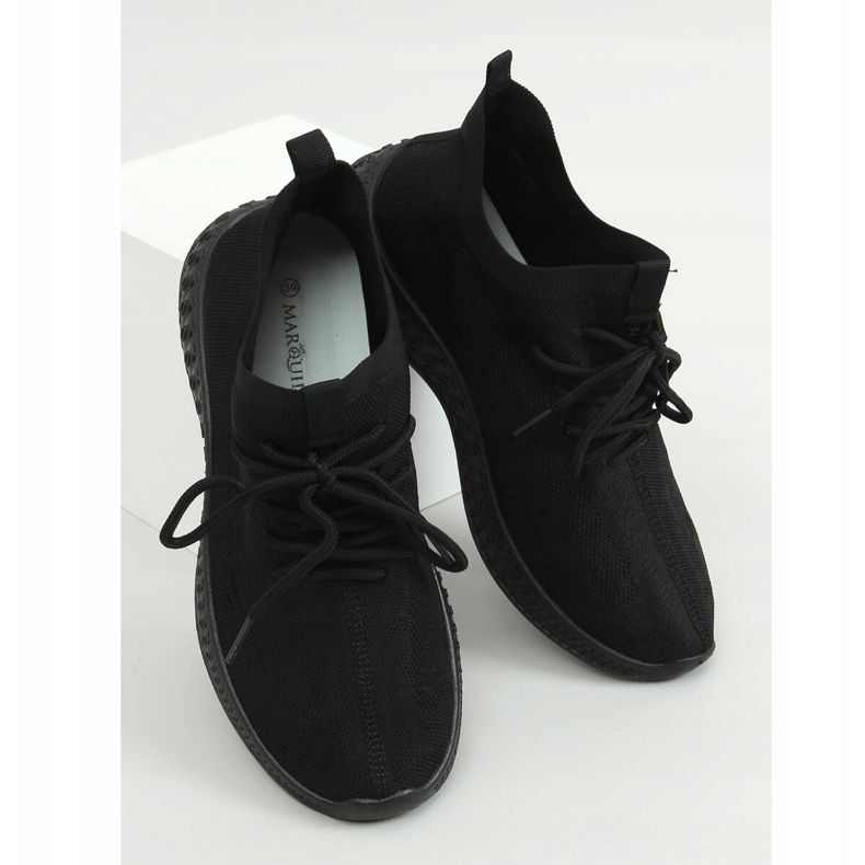 Șosete pantofi sport negri 7819 All Black negru 1 Șosete pantofi sport negri 7819 All Black negru 1