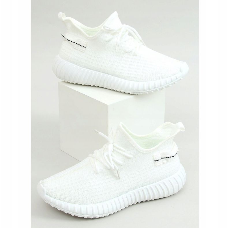 Șosete albe pantofi sport 7817 Alb 1