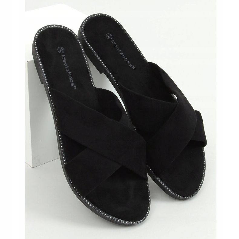 Papuci negri pentru femei 5143 negri negru 1