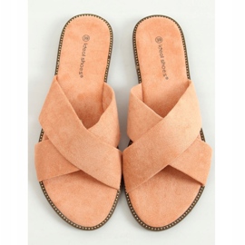 Papuci încrucișați pentru femei cais 5143 Peach multicolor 1
