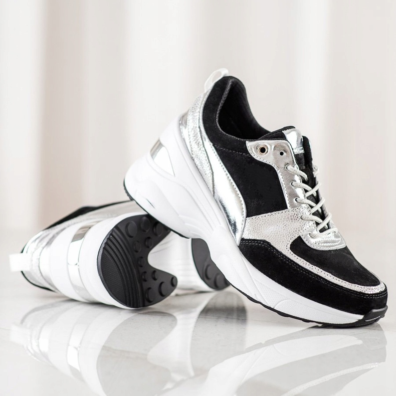 Filippo Adidași din piele negru 1