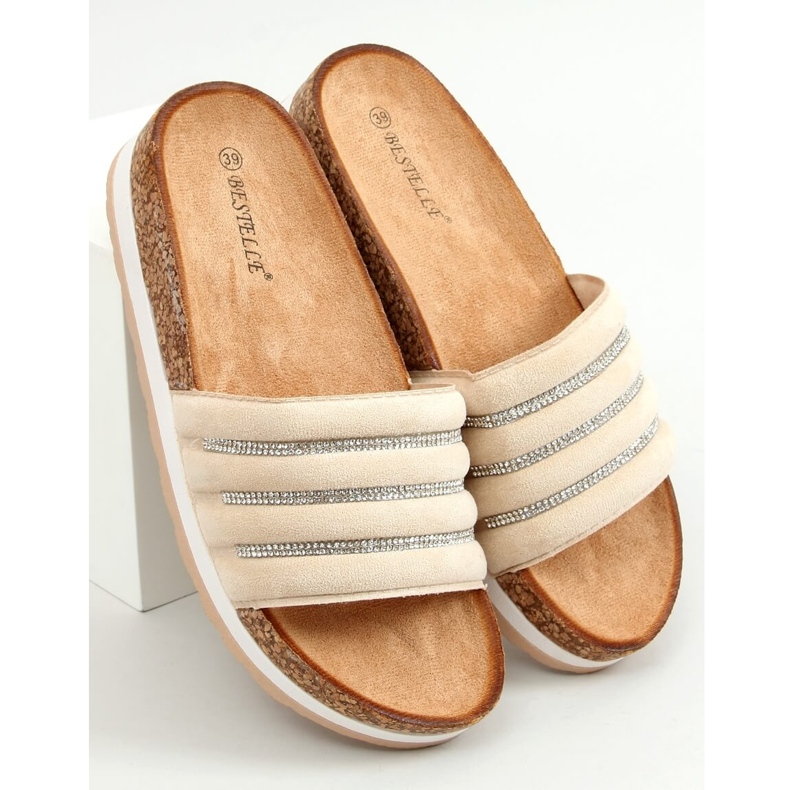 Papuci de plută bej LS018 Bej 1 Papuci de plută bej LS018 Bej 1