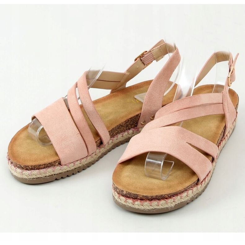 Sandale espadrile boho roz FD002 Roz 1 Sandale espadrile boho roz FD002 Roz 1
