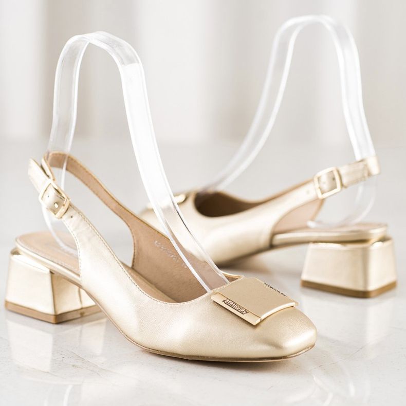 Filippo Pompele aurii cu piele ecologică de aur 1