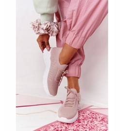 PS1 Încălțăminte sport pentru femei Adidași Pink Ruler alb roz 2