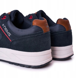 NEWS Încălțăminte sport pentru bărbați Adidași Navy Fabian albastru marin 1