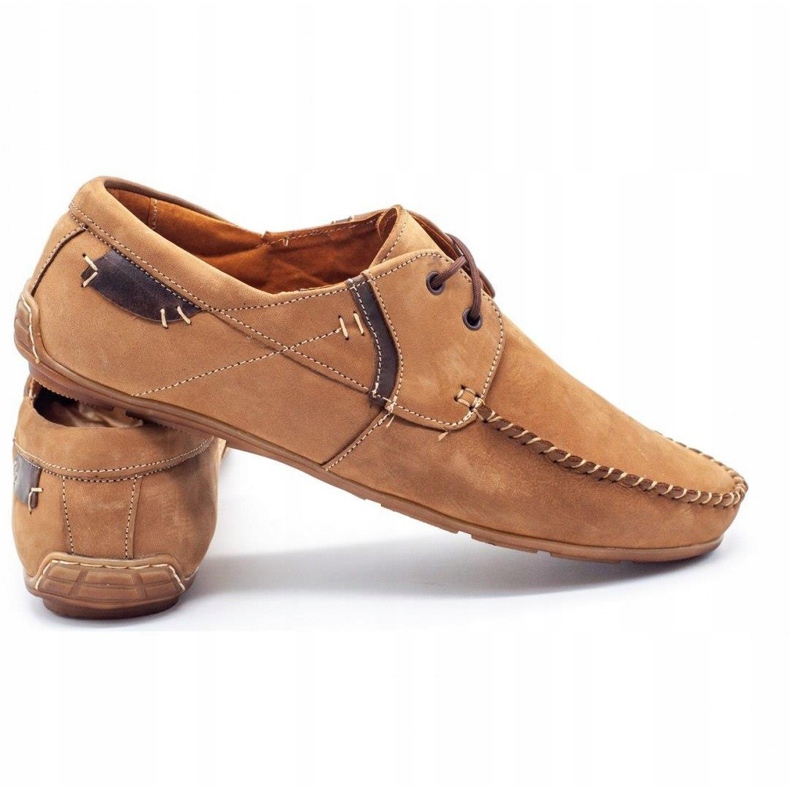 Olivier Mocasini din piele pentru bărbați 297 maro 3