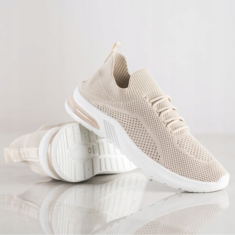 Diamantique Pantofi sport bej 1