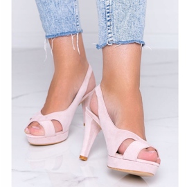 Sandale roz pe tocul stiletto Big Girl 1