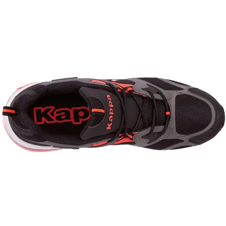 Pantofi Kappa Yero negru-gri-coral 243003 1129 roșu 1