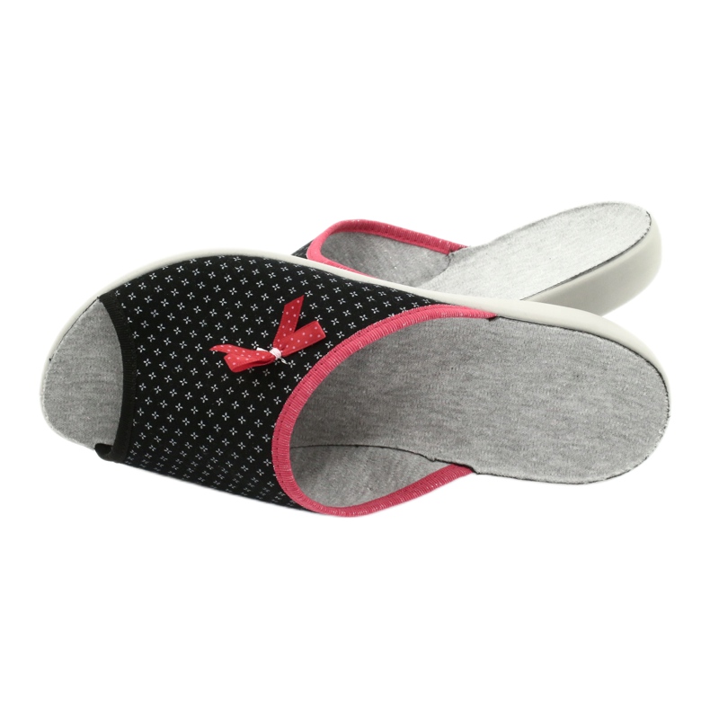 Pantofi de damă Befado pu 254D109 Viki negru roșu 5