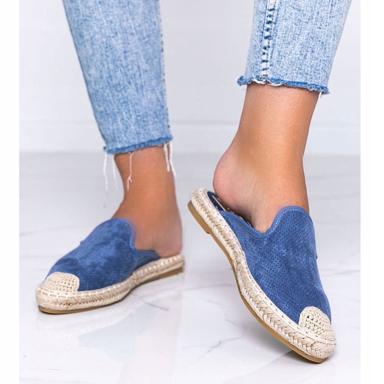 Flip-flops albastre cu front Kinshasa încorporat albastru 1