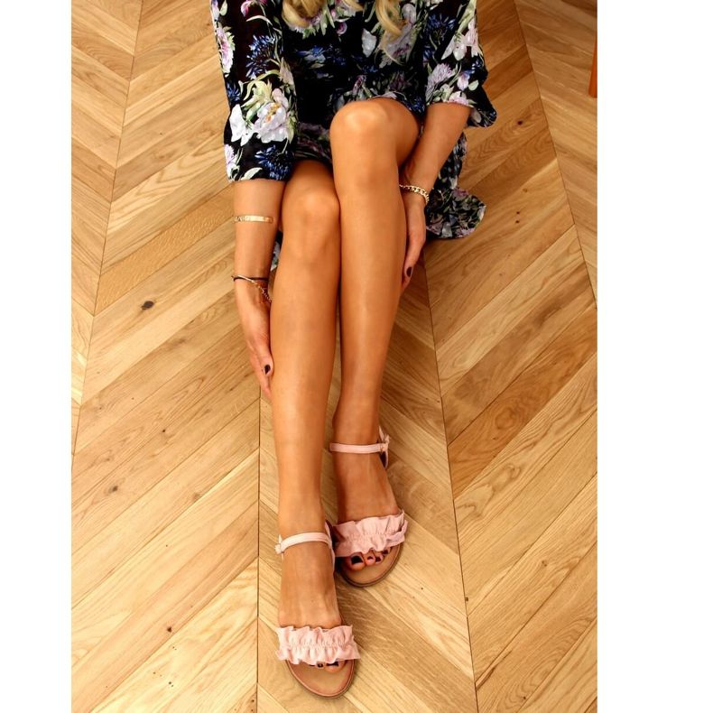 Sandale roz femei WL1635 Nud 1