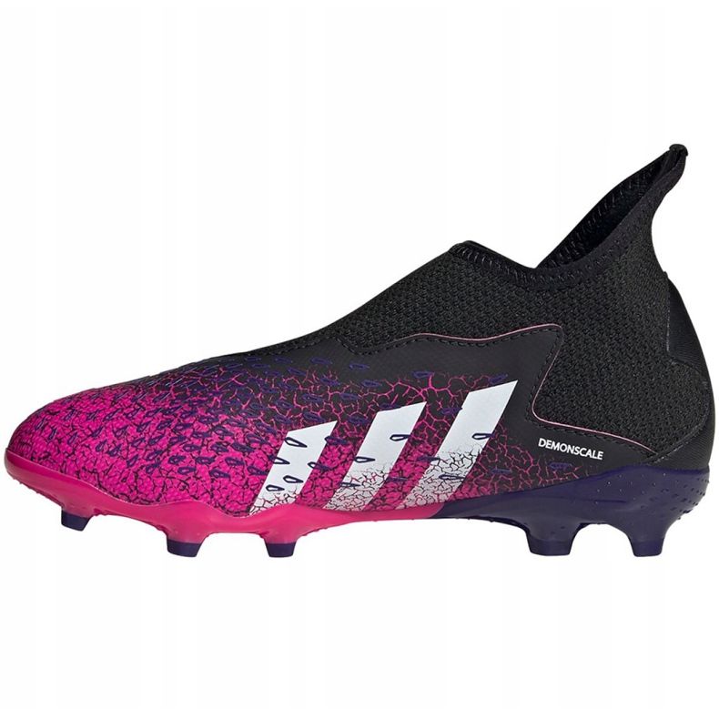 Ghete de fotbal Adidas Predator Freak.3 Ll Fg Jr FW7529 multicolor roz 1