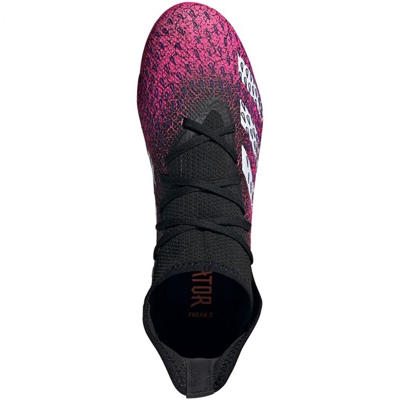Ghete de fotbal Adidas Predator Freak.3 Fg M FW7514 negru, negru, roz roz 1