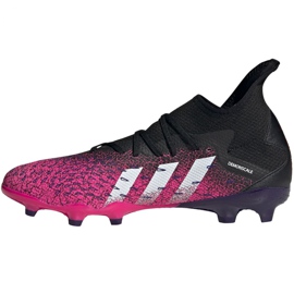 Ghete de fotbal Adidas Predator Freak.3 Fg M FW7514 negru, negru, roz roz 2