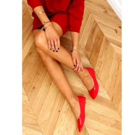 Balerini lăcuite lăcuite roșu CC201 Roșu 2