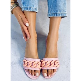 Papuci cu lanț roz 7857 Roz deschis 1