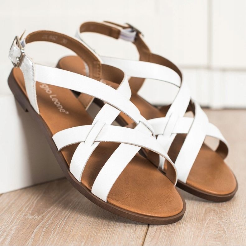 Sandale casual Sergio Leone alb 2