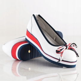 Filippo Pompe confortabile din piele alb 1 Filippo Pompe confortabile din piele alb 1