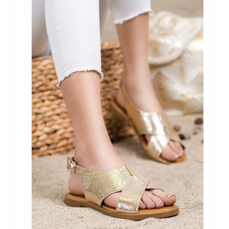 Filippo Sandale clasice aurii de aur 2