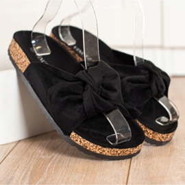 Papuci casual confortabili VINCEZA negru 2