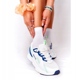 Încălțăminte sport pentru femei Foam de memorie Big Star HH274810 Alb albastru verde 4 Încălțăminte sport pentru femei Foam de memorie Big Star HH274810 Alb albastru verde 4