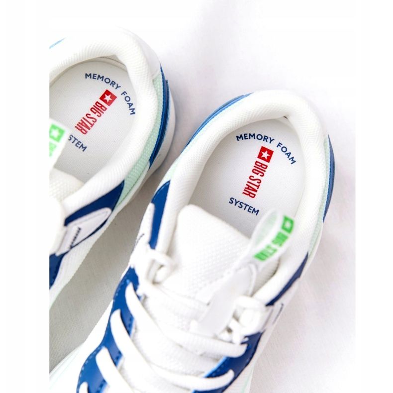 Încălțăminte sport pentru femei Foam de memorie Big Star HH274810 Alb albastru verde 5 Încălțăminte sport pentru femei Foam de memorie Big Star HH274810 Alb albastru verde 5