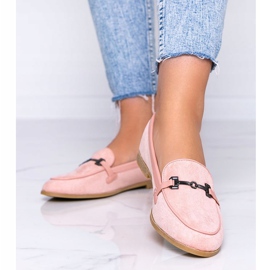 Mocasini din piele ecologică roz Juliette 1 Mocasini din piele ecologică roz Juliette 1