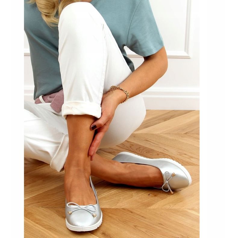 Balerini argintii pentru femei DY-10 Argintii 1