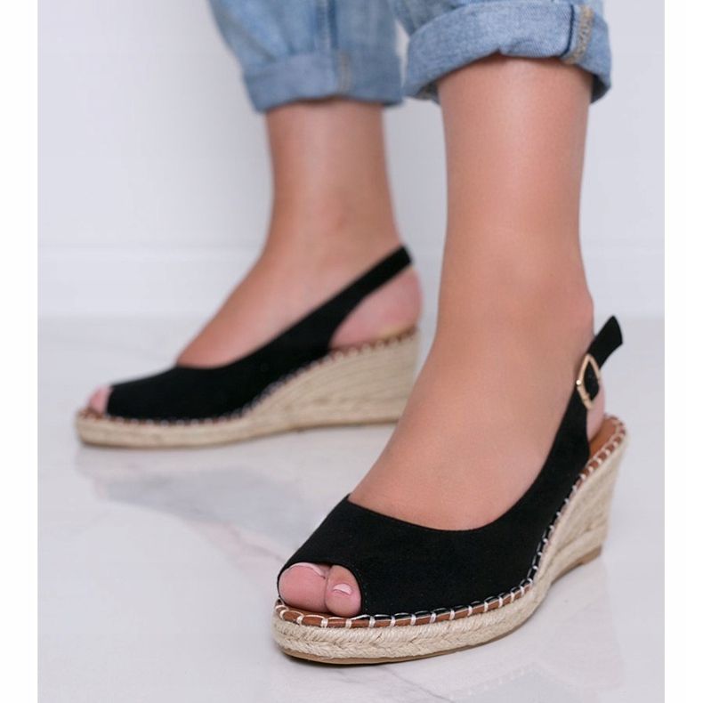 Sandale negre de la Caitlin negru 1 Sandale negre de la Caitlin negru 1