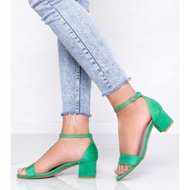 Sandale verzi pe postarea Your Feelings verde 2