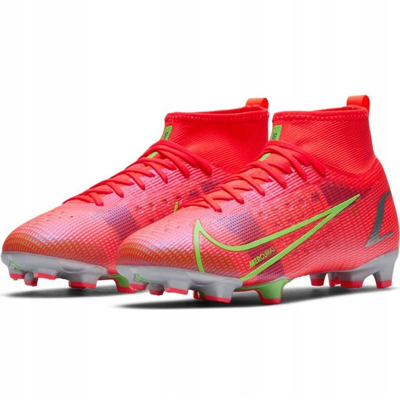 Pantofi de fotbal Nike Mercurial Superfly 8 Pro Fg Jr CV0804 600 portocale portocale 2