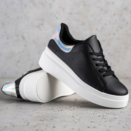 SHELOVET Adidași confortabili negru 1