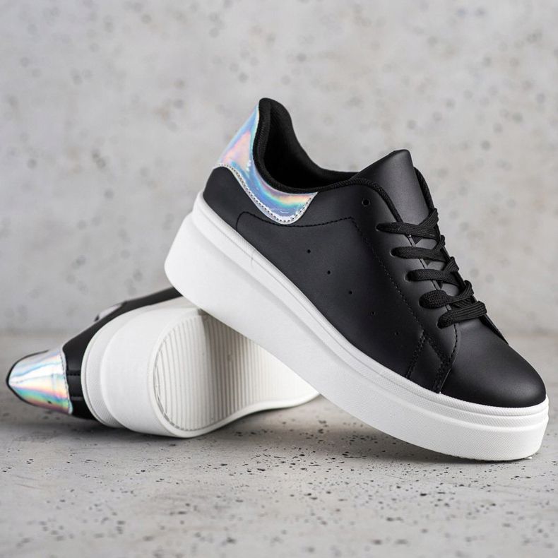 SHELOVET Adidași confortabili negru 1