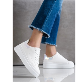 SHELOVET Adidași confortabili alb 2