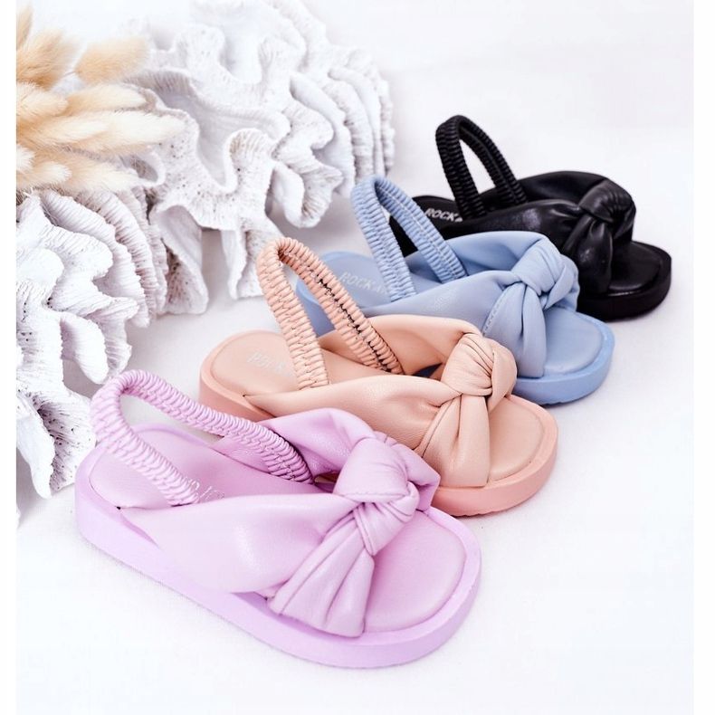 FR1 Sandale pentru copii cu manșetă Bubble Gum Negru 1