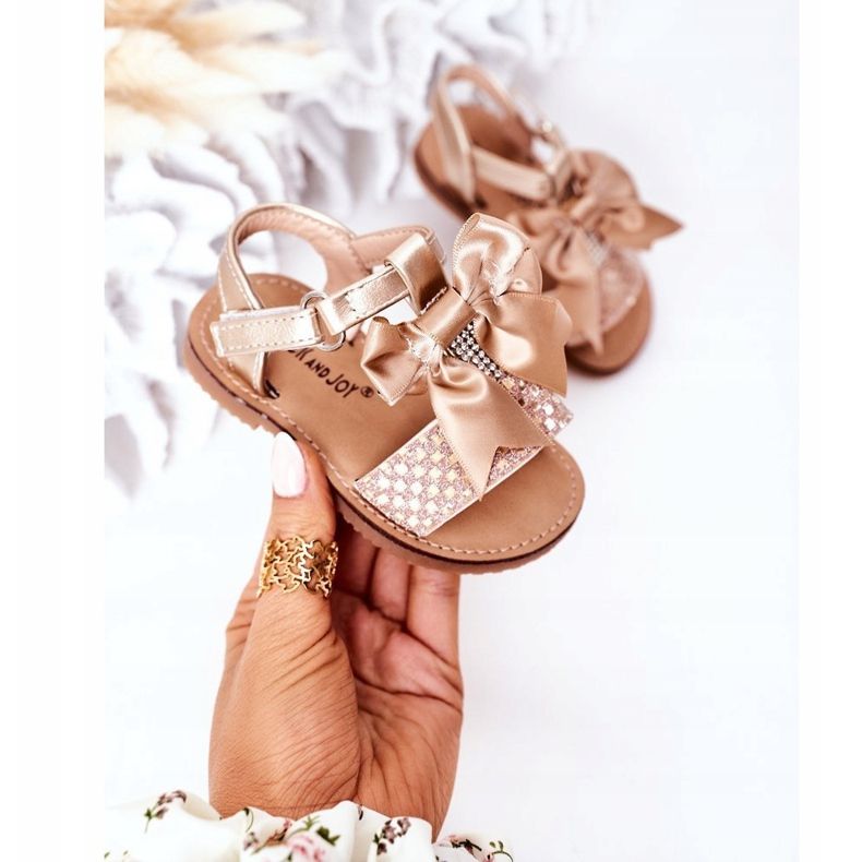 FR1 Sandale pentru copii cu arc Beebee de aur 2