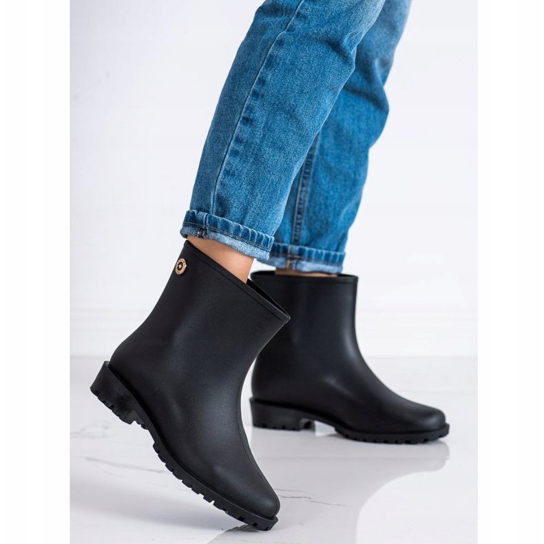 SHELOVET Galoșii mat clasici negru 1