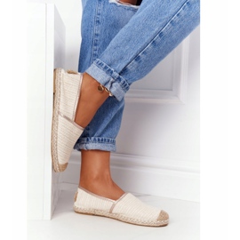 Espadrile On Straw Sole Lu Boo Ecru bej 3