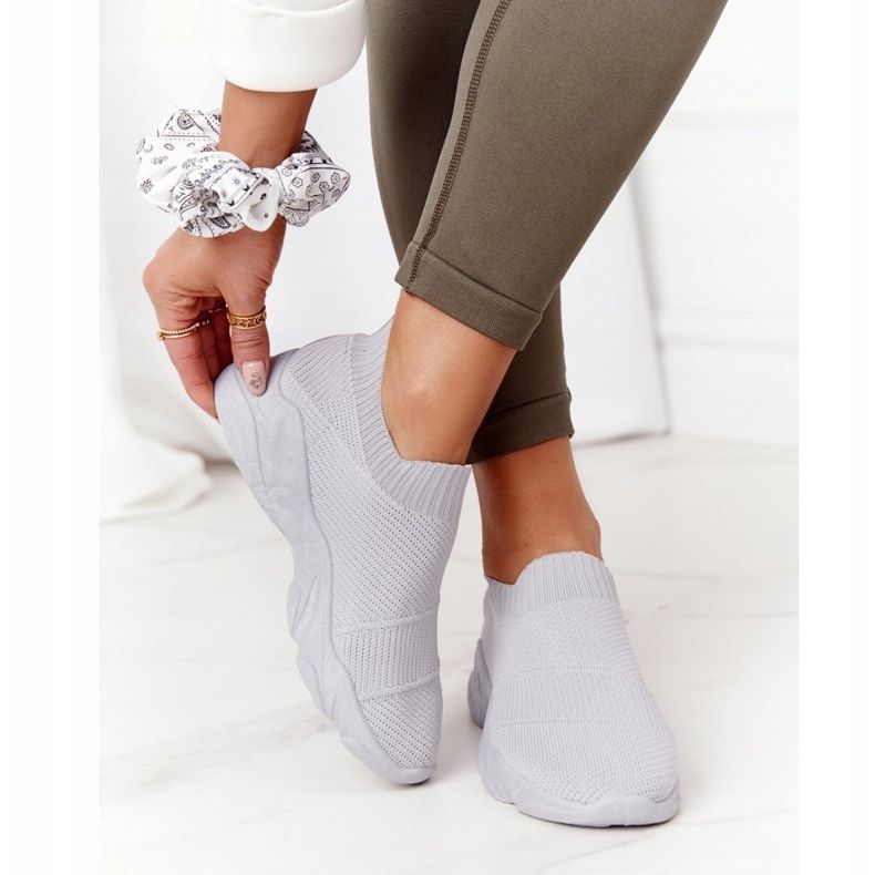 PS1 Încălțăminte sport pentru femei Slip-on Grey Yoga Class gri 2 PS1 Încălțăminte sport pentru femei Slip-on Grey Yoga Class gri 2