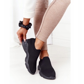 PS1 Încălțăminte sport de damă Slip-on Black Yoga Class negru 2