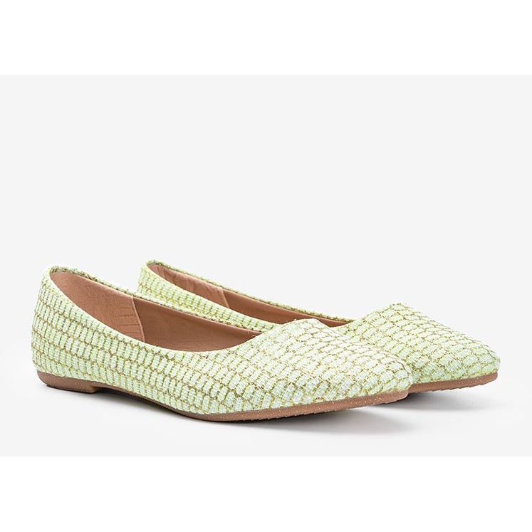 Balerini Rios verzi lucioși verde 1