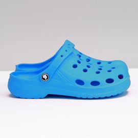 Flameshoes Papuci de damă Eva Blue Foam Crocs albastru 1