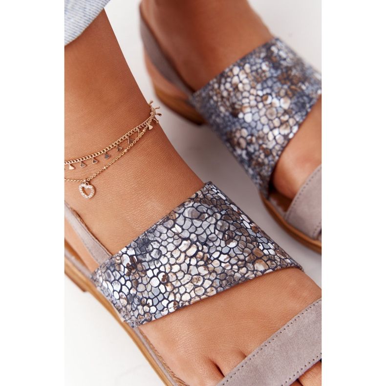 Sandale din piele Maciejka 05167-10 Bej închis multicolor 1 Sandale din piele Maciejka 05167-10 Bej închis multicolor 1