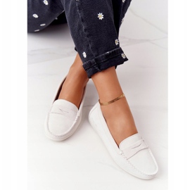 Mocasini din piele întoarsă Big Star HH274665 Ecru bej 1