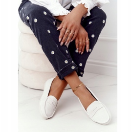 Mocasini din piele întoarsă Big Star HH274665 Ecru bej 2