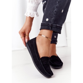 Mocasini din piele de căprioară Big Star HH274662 Negru 2