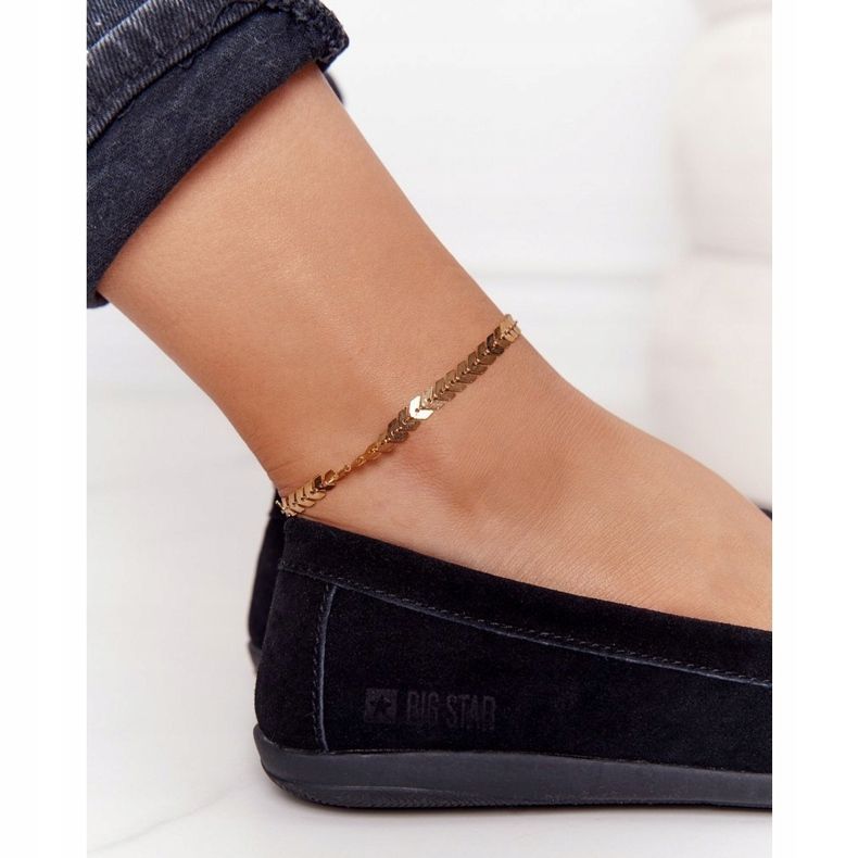 Mocasini din piele de căprioară Big Star HH274662 Negru 1